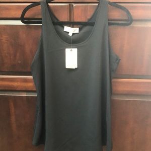 PINK ROSE NWT Black Tank Size L